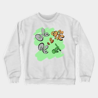 Только кофе, только искусство Crewneck Sweatshirt